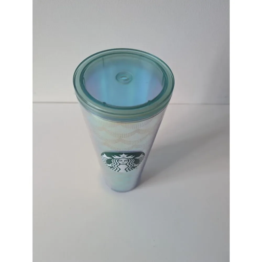 Starbucks Tall Tumbler Mermaid 24oz Iridescent Mirror Siren Scales